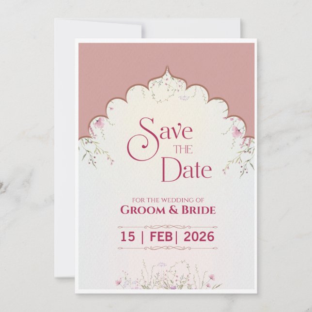 Save The Date Sauvegarder la date Salutations (Devant)