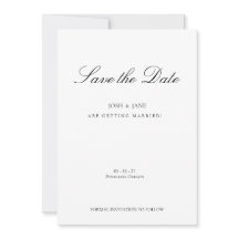 Sauvegarder la date simple moderne minimaliste 
