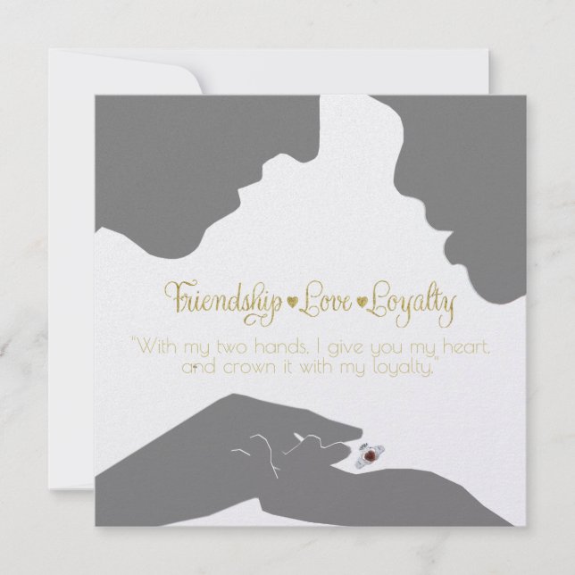 Save The Date Sauver la date Claddagh Gold (Devant)