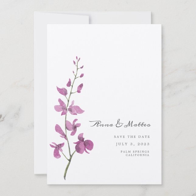 Save The Date Sauver La Date De Désherbage Floral (Devant)