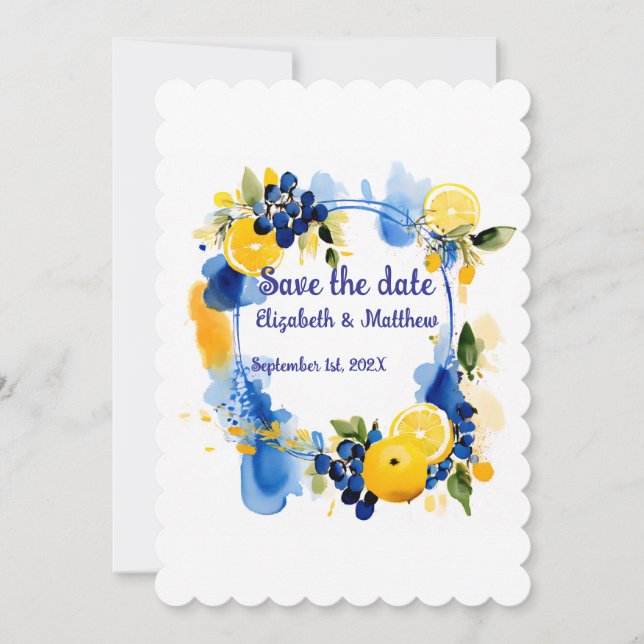 Save The Date Sauver la date « La Dolce Vita » (Devant)