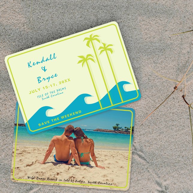 Save The Date Sauver la destination de week-end Mariage tropical (Créateur téléchargé)