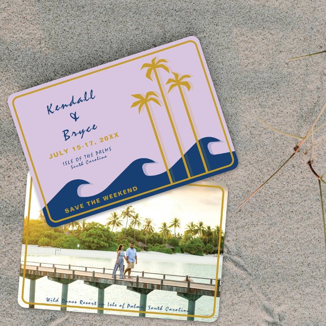 Save The Date Sauver la destination de week-end Mariage tropical (Créateur téléchargé)