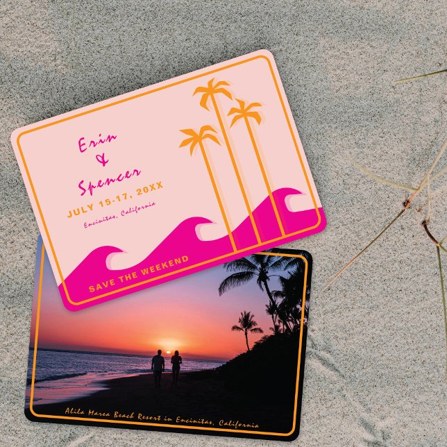 Save The Date Sauver la destination de week-end Mariage tropical (Créateur téléchargé)