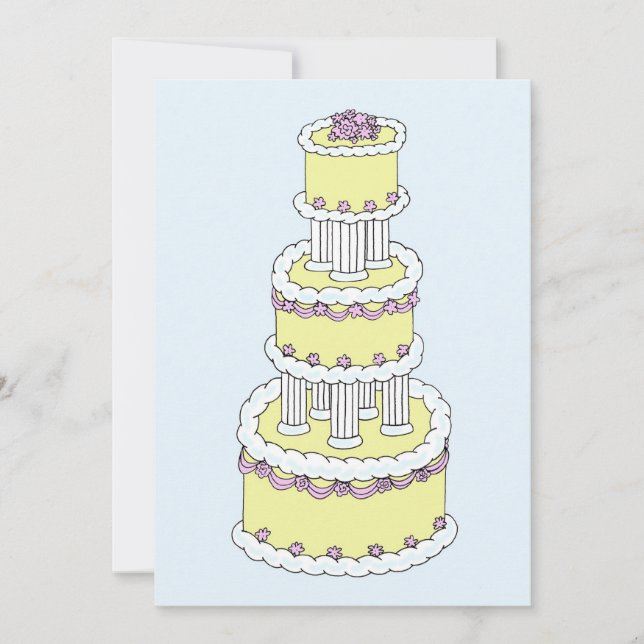Save The Date Sauvez la date gâteau élégant (Devant)