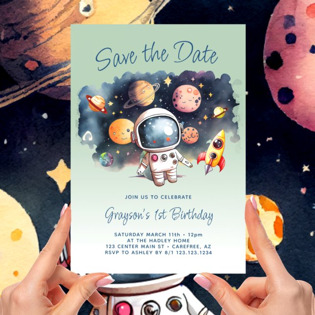 Save The Date Sauvez la date Planètes de l'espace extra-atmosphé (Créateur téléchargé)