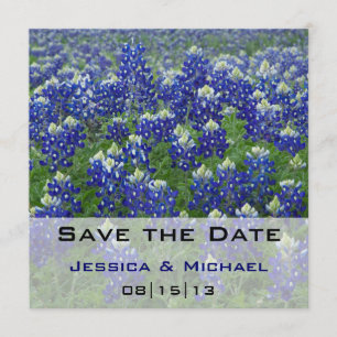 Save The Date Sauvez les Bluebonnets de Texas de date floraux