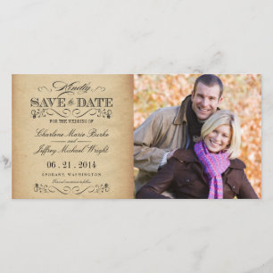 Save The Date Sauvez les mariages vintages rustiques de date