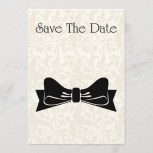 Save The Date Sauvez l'invitation de date avec le blanc de noir