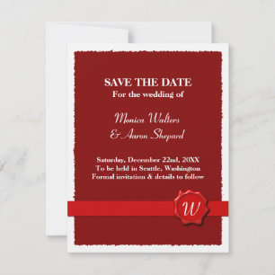 Save The Date Sceau de cire Enregistrer la date