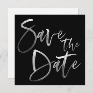 Save The Date Script de calligraphie de pinceau moderne Mariage