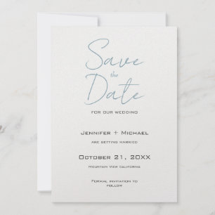 Save The Date Script de calligraphie minimaliste du mariage mari
