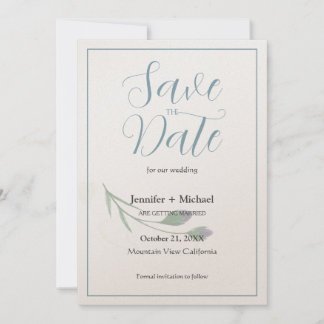 Save The Date Script de calligraphie minimaliste du mariage mari