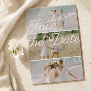 Save The Date Script de collage photo éditorial trois