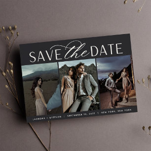 Save The Date Script lisse   Trois Mariage photo