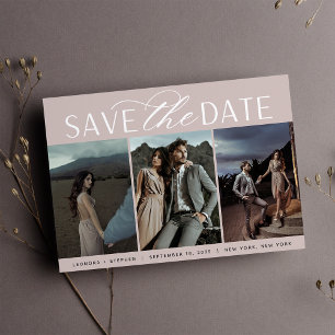 Save The Date Script lisse   Trois Mariage photo