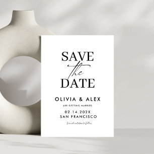 Save The Date Script minimaliste moderne élégant Enregistrer la