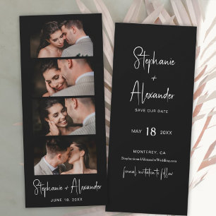 Save The Date Script Photo Booth Signet Wedding Enregistrer la d