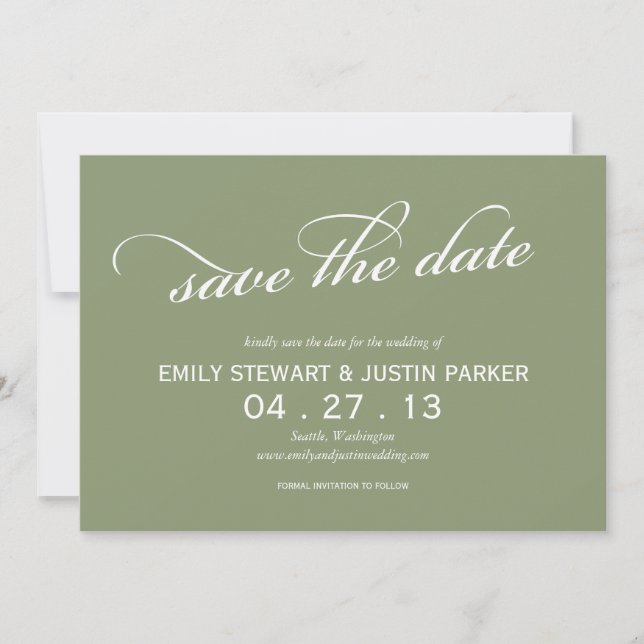 Save The Date script simple enregistrer la date (Devant)