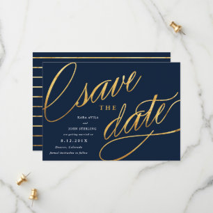Save The Date Script simple Enregistrer les dates   Marine Blue 