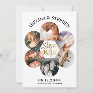 Save The Date Script Simple Moderne 6 Photo QR CODE Enregistrer