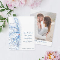 Sea Bright NJ Elegant Map Destination Mariage