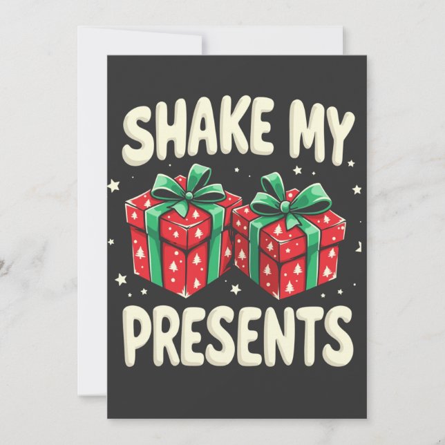 Save The Date Secouer mes présents drôle cadeau de Noël (Devant)