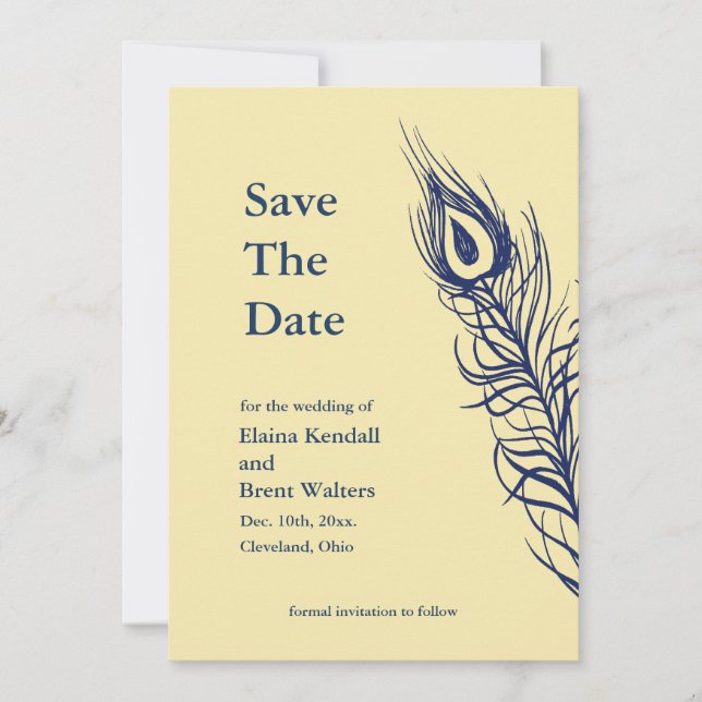 Save The Date Secouer vos plumes de queue Enregistrer la date ja (Devant)