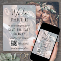 Sequel Mariage QR Code & 2 Photos Nous faisons Par