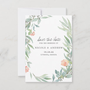 Save The Date Serene Botanical   Journée de pré-réservation de p