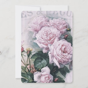 Save The Date shabby chic, découpage, victorien, français chic, 