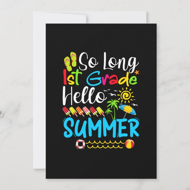 Save The Date Si Long 1E Année Bonjour Été Dernier Jour De L'Éco (Devant)