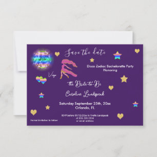Save The Date Signe de la Vierge & Bachelorette Party boule à fa