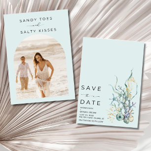 Save The Date Simple Beach Wedding Photo Enregistrer la date