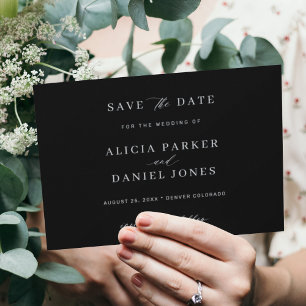 Save The Date Simple et élégant minimaliste mariage moderne