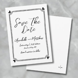 Save The Date Simple Faire Dessin Mariage Date à Sauvegarder
