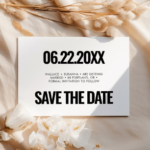 Save The Date Simple minimaliste
