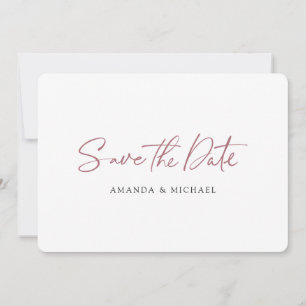 Save The Date Simple minimaliste Mariage de typographie moderne