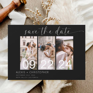 Save The Date Simple minimaliste moderne 3 photo