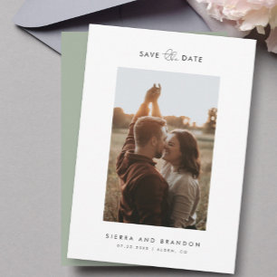 Save The Date Simple minimaliste Moderne Calligraphie De Script
