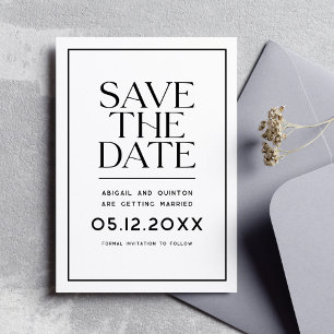 Save The Date Simple minimaliste moderne tendance Enregistrer la