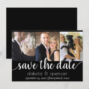 Save The Date Simple moderne 3 photo   Script classique