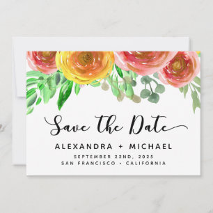 Save The Date Simple moderne Élégant Enregistrer la photo de dat