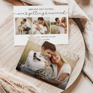 Save The Date Simple Moderne Photo de Mariage