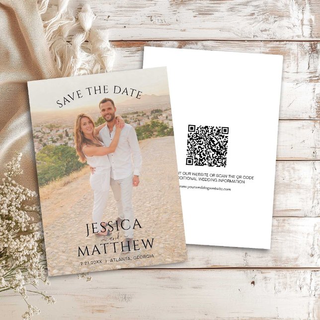 Save The Date Simple Overlay Photo Mariage (Créateur téléchargé)