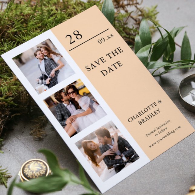Save The Date Simple Photo de mariage Enregistrer la date Image (Créateur téléchargé)