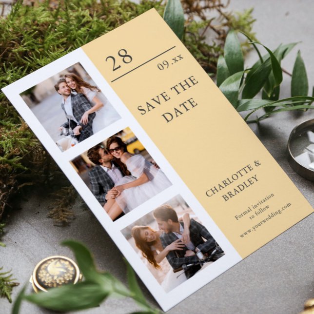 Save The Date Simple Photo de mariage Enregistrer la date Image (Créateur téléchargé)