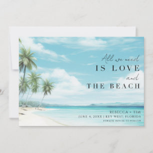 Save The Date Simple photo de mariage sur la plage