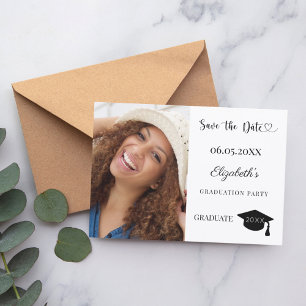 Save The Date Simple photo de remise de diplômes moderne