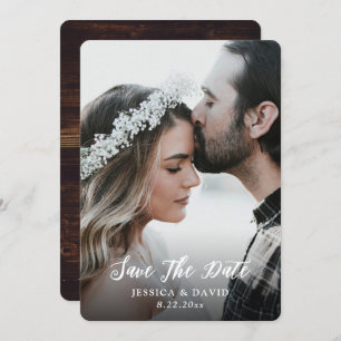 Save The Date Simple Rustic Country Mariage photo